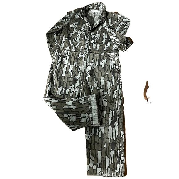 Overalls Jumpsuit SZ M Unisex Oversized Hunting Army Military Gorpcore - Picture 1 of 16